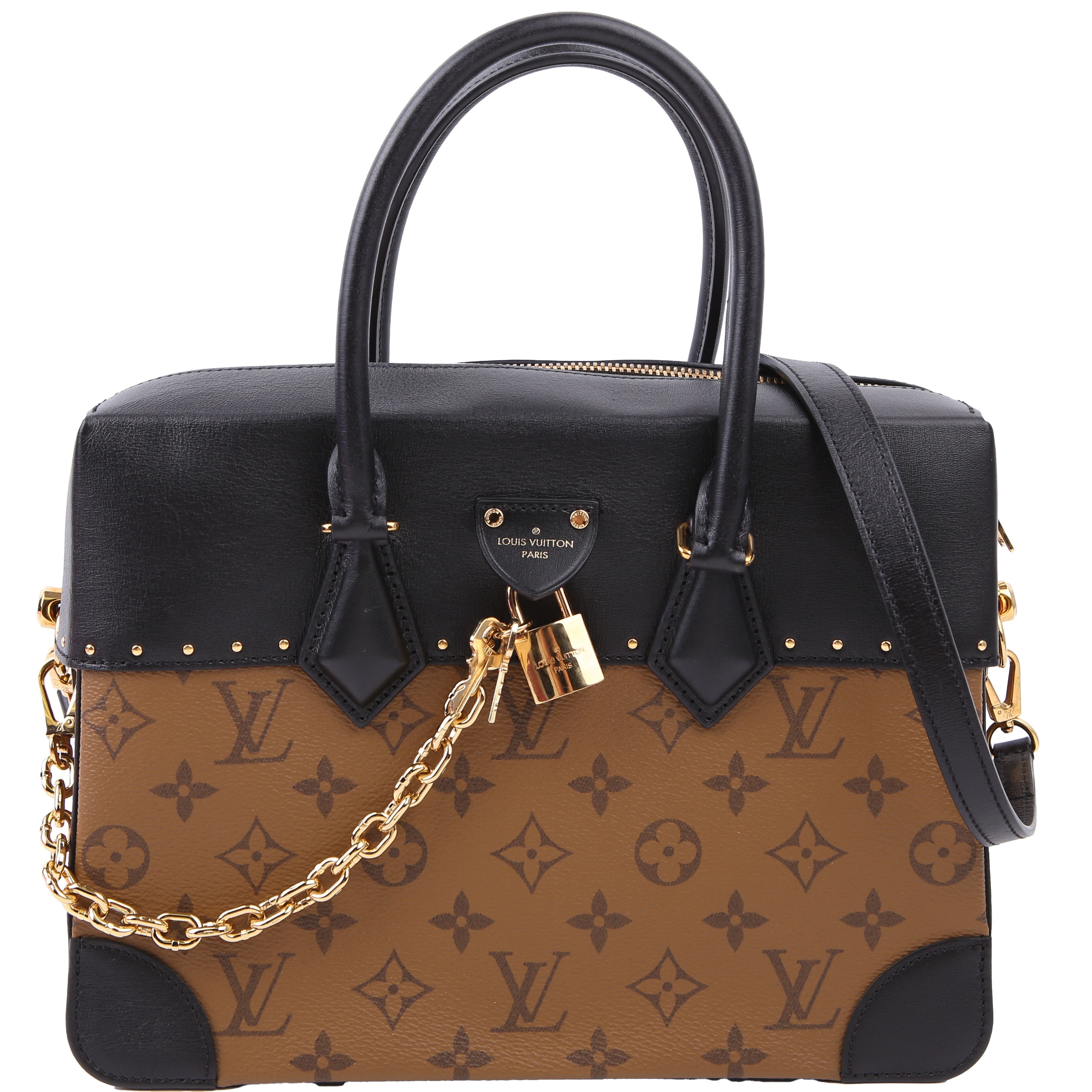 City Malle MM Reverse Monogram Black