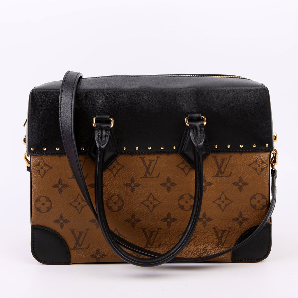 City Malle MM Reverse Monogram Black