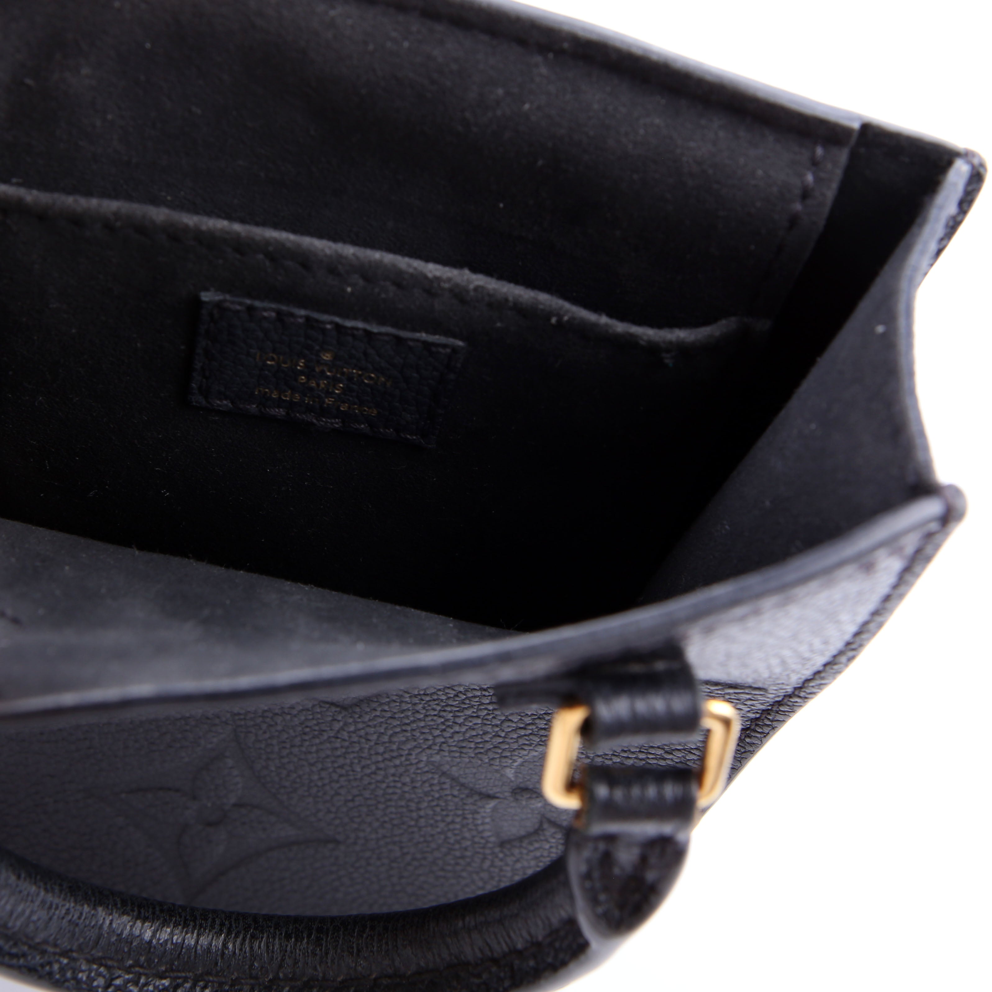 Petit Sac Plat Empreinte Black