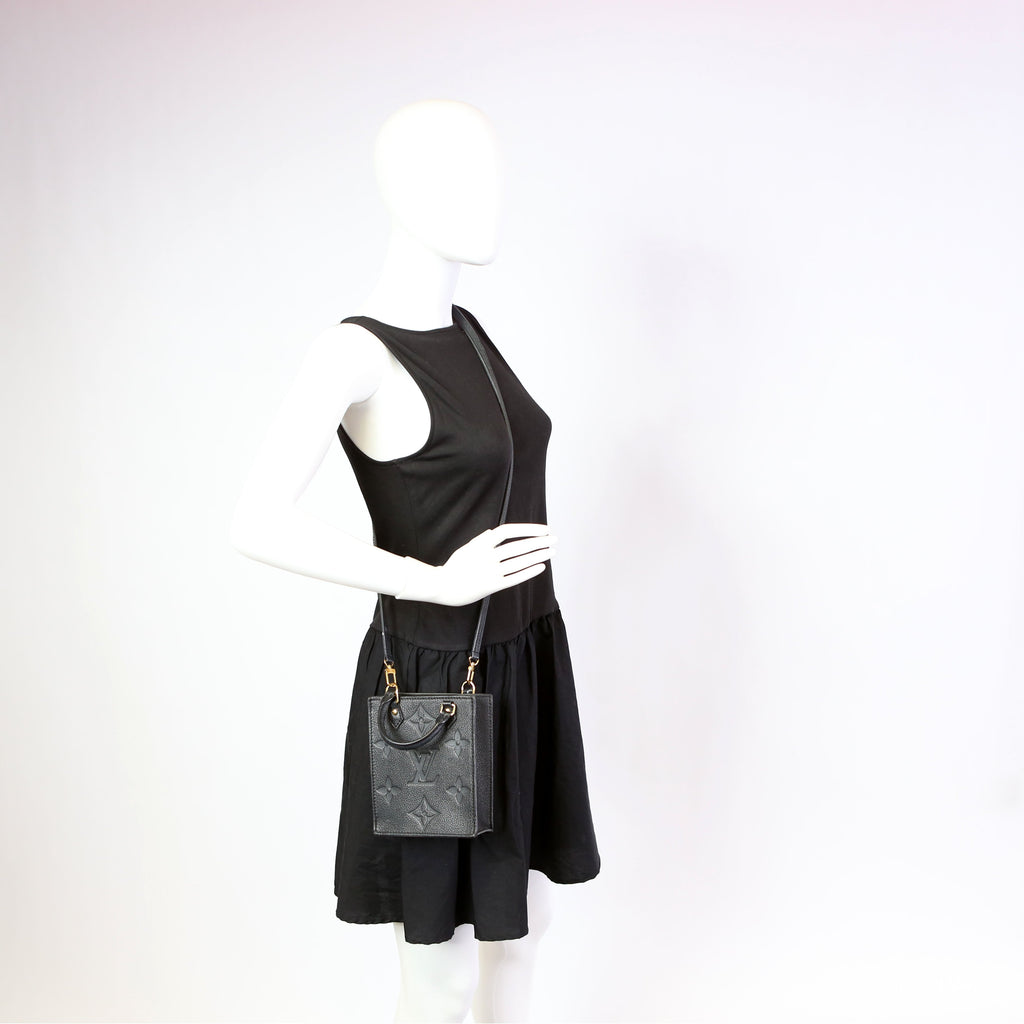 Petit Sac Plat Empreinte Black
