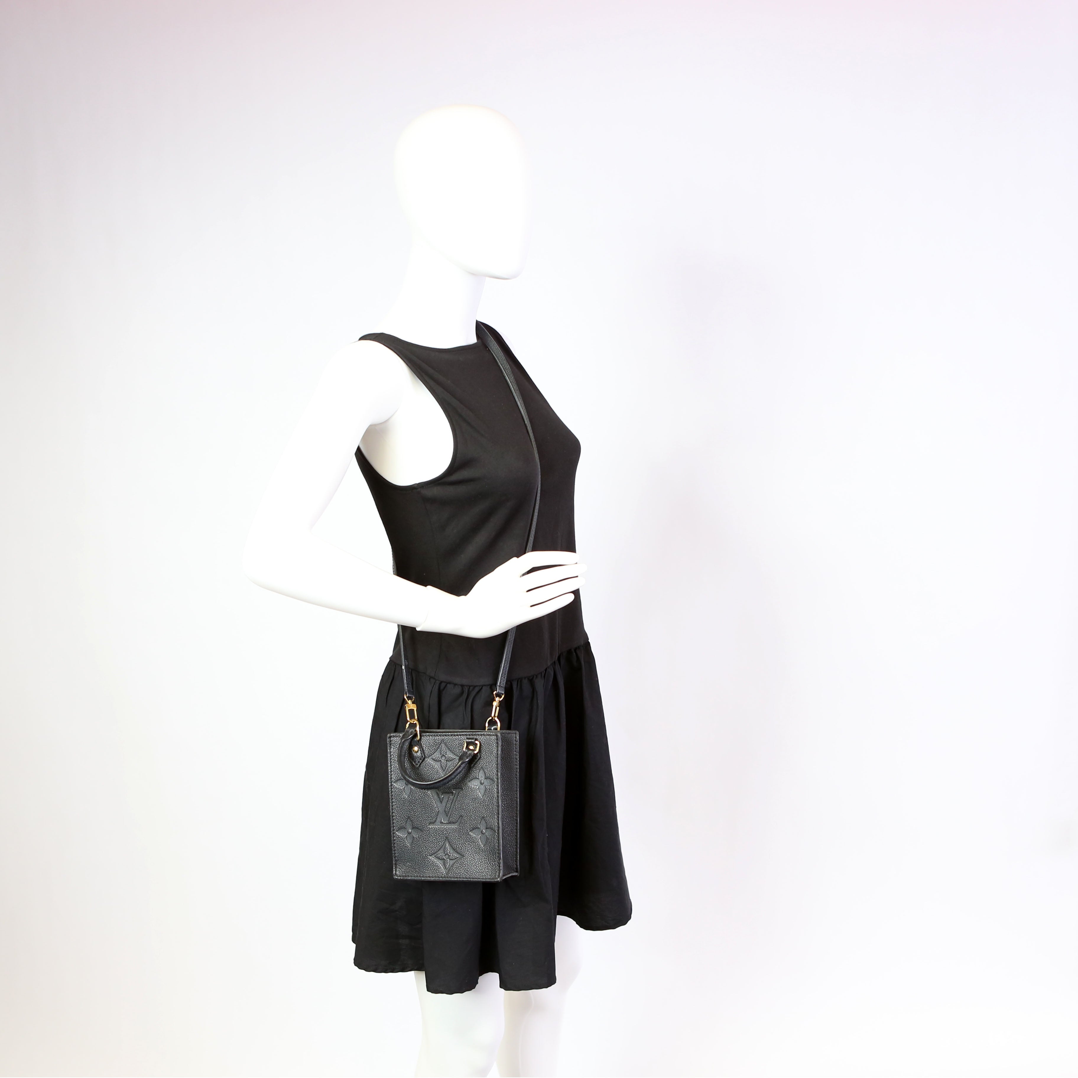 Petit Sac Plat Empreinte Black