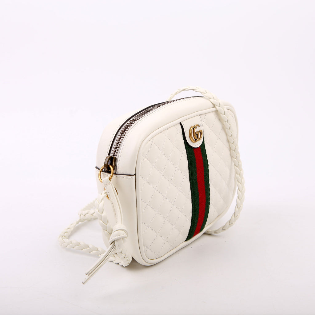 Gucci 536441 Trapuntata Leather Mini White