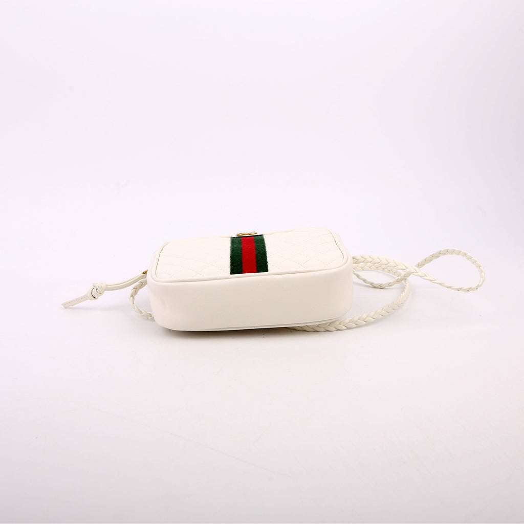 Gucci 536441 Trapuntata Leather Mini White