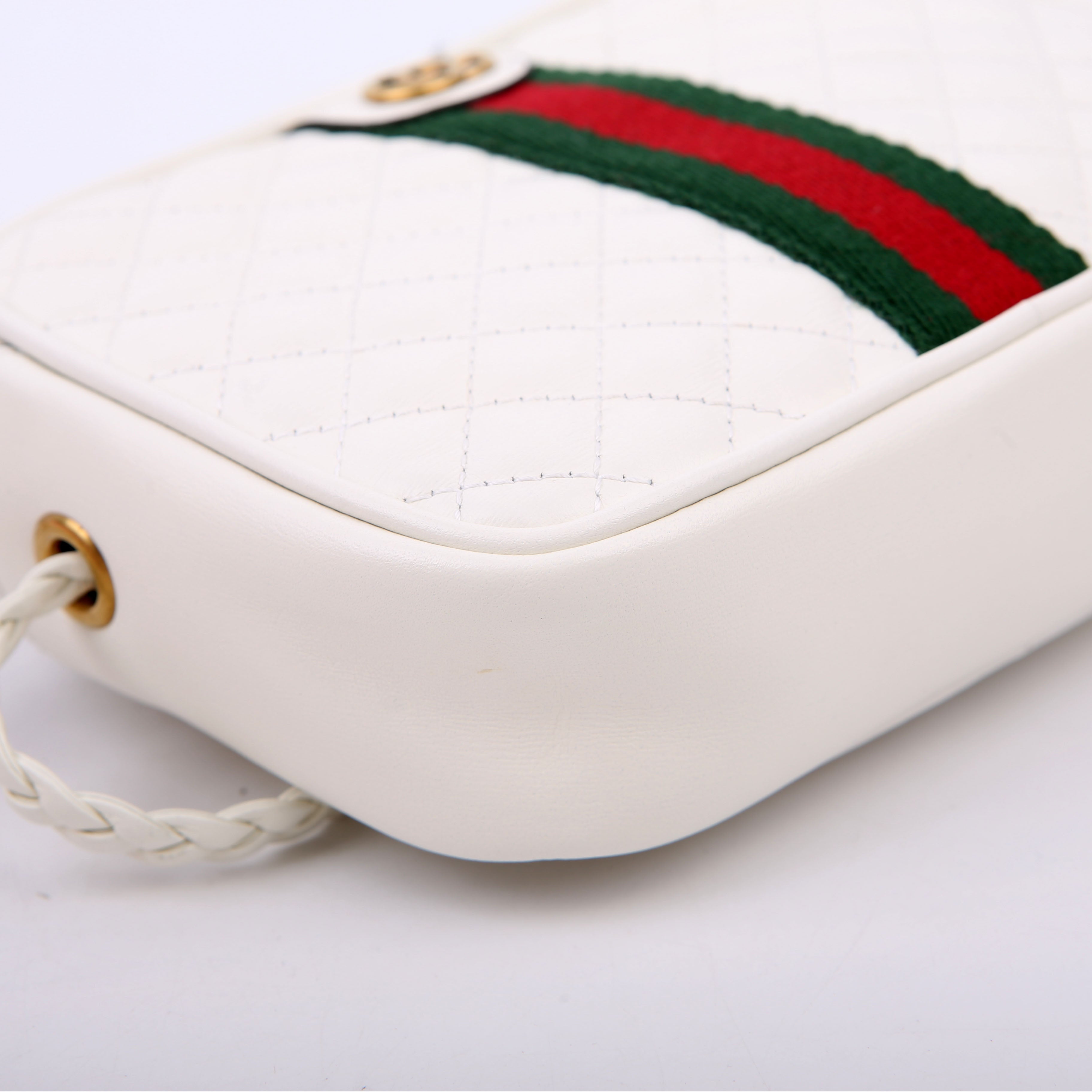 Gucci 536441 Trapuntata Leather Mini White