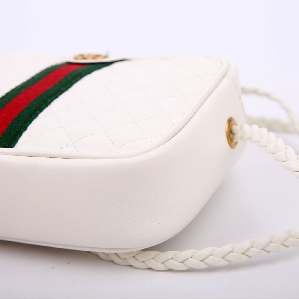 Gucci 536441 Trapuntata Leather Mini White