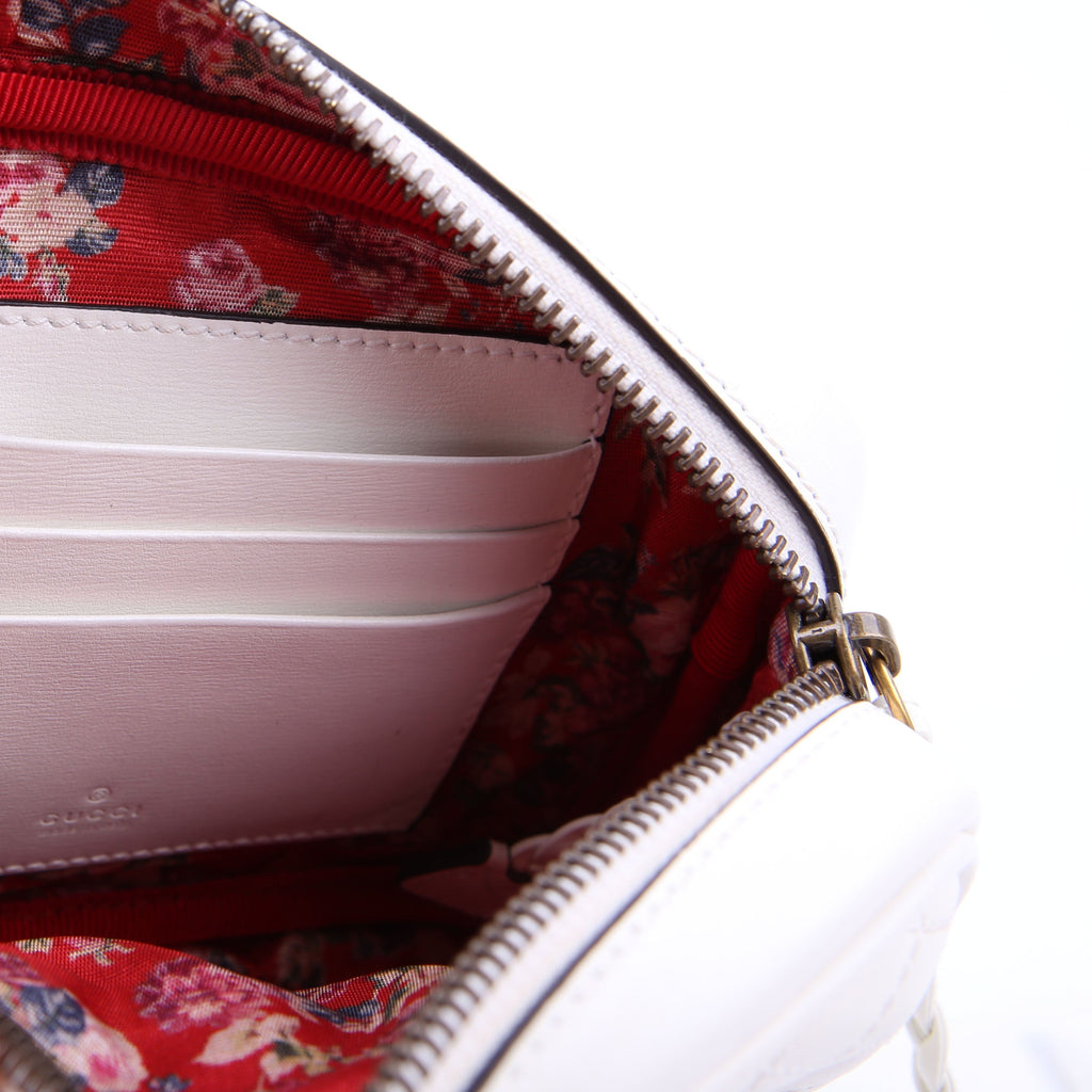 Gucci 536441 Trapuntata Leather Mini White