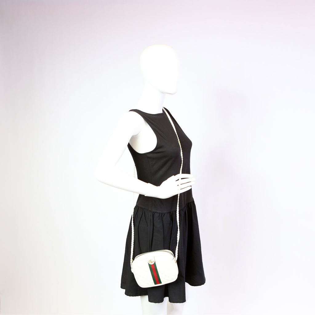 Gucci 536441 Trapuntata Leather Mini White