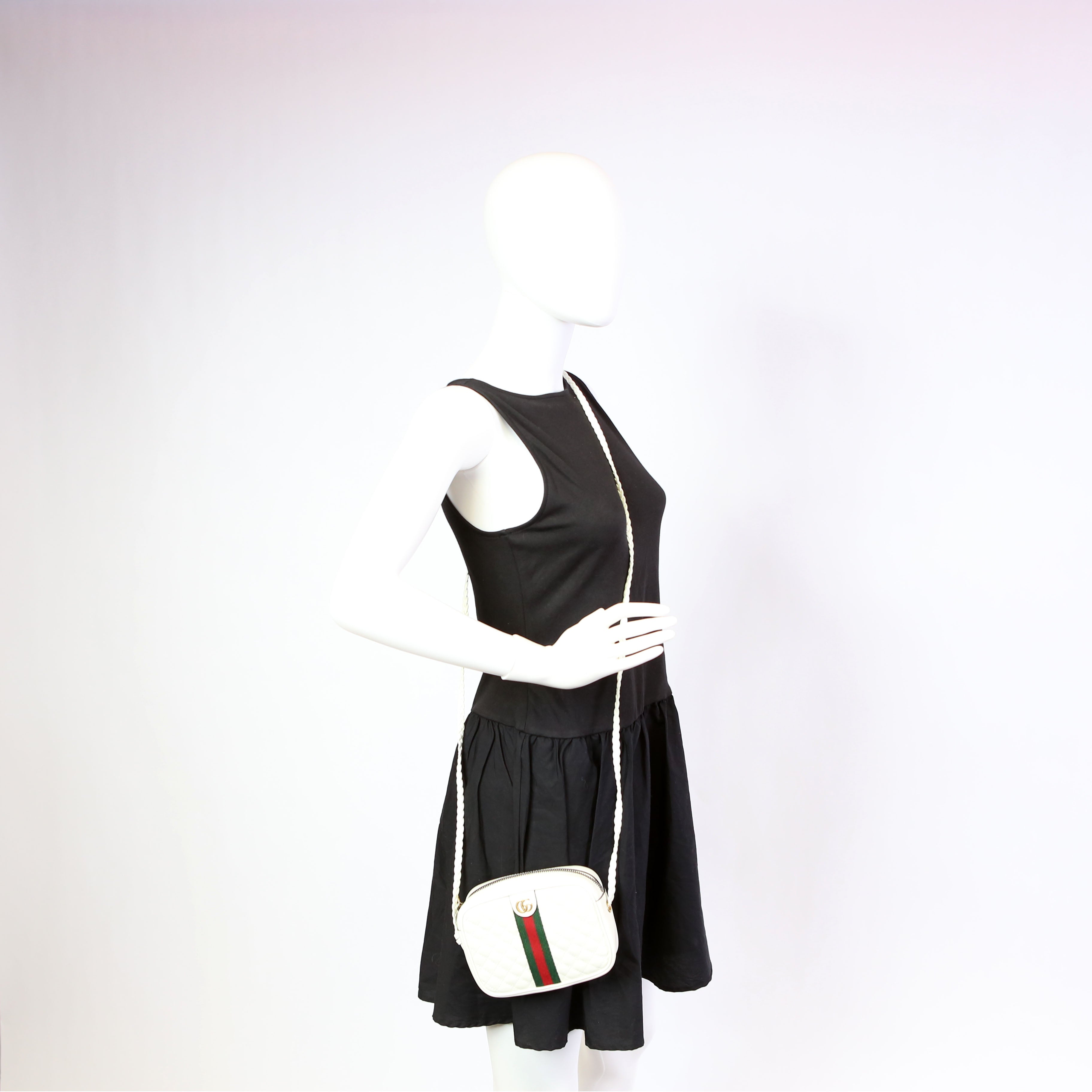 Gucci 536441 Trapuntata Leather Mini White