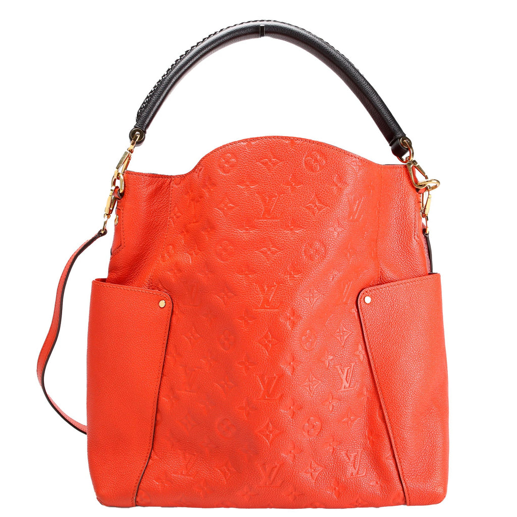 Bagatelle Hobo Empreinte Orange/Black