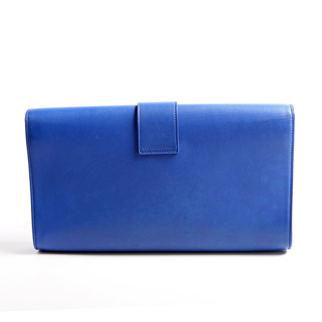 Classic Y Ligne Clutch Smooth Leather 311213 Blue