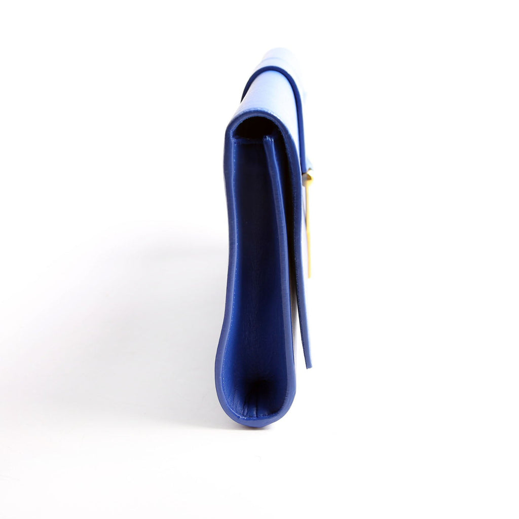 Classic Y Ligne Clutch Smooth Leather 311213 Blue