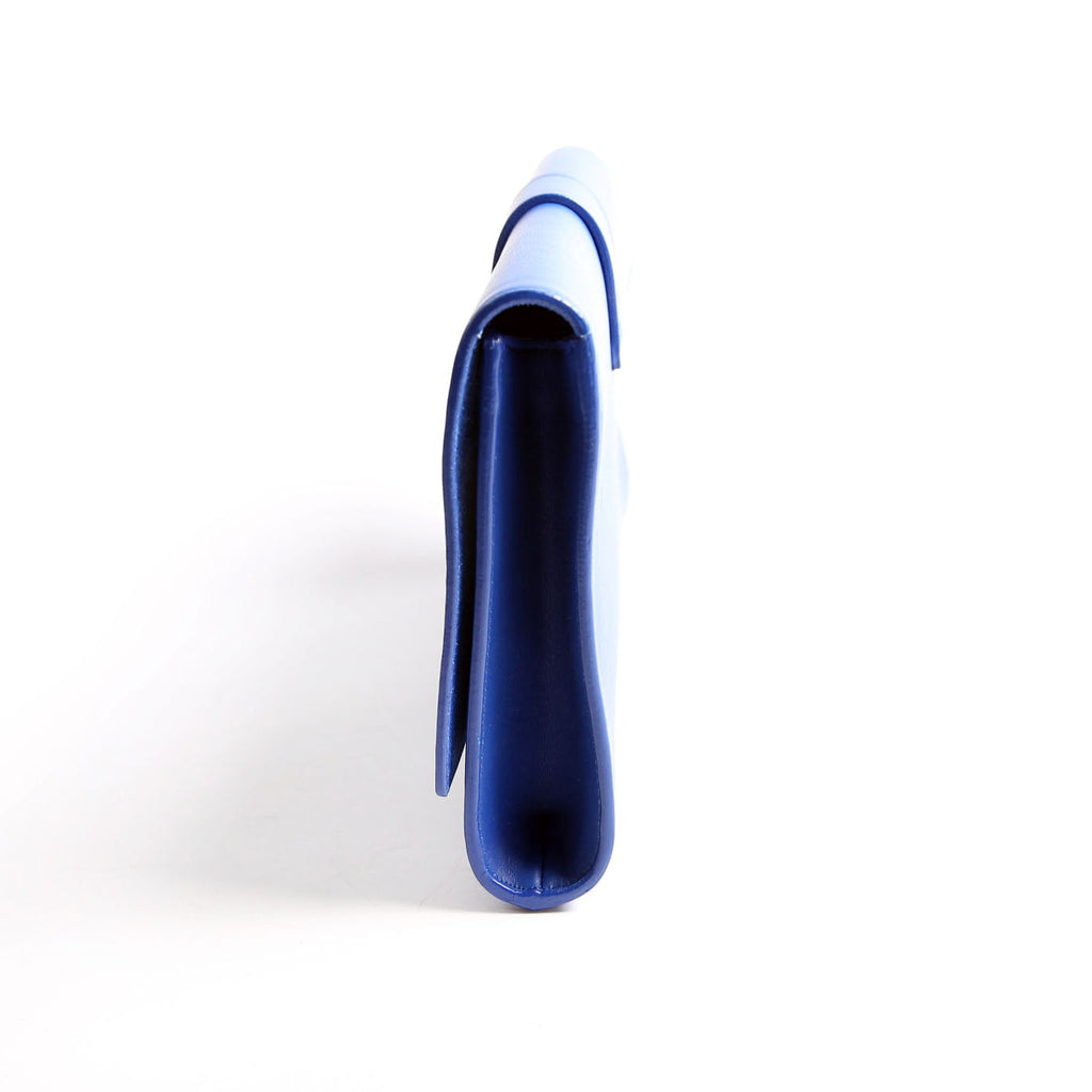 Classic Y Ligne Clutch Smooth Leather 311213 Blue