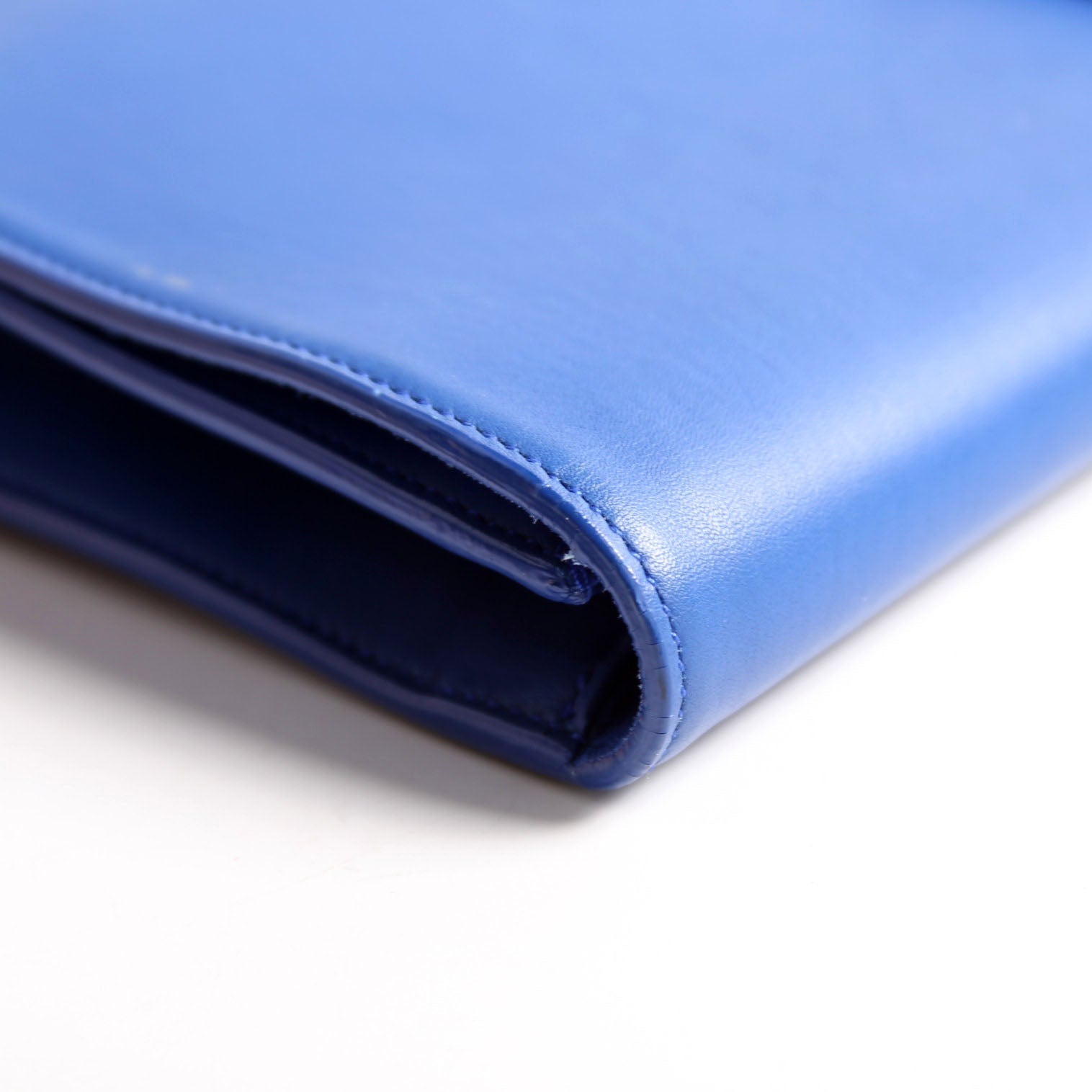 Classic Y Ligne Clutch Smooth Leather 311213 Blue
