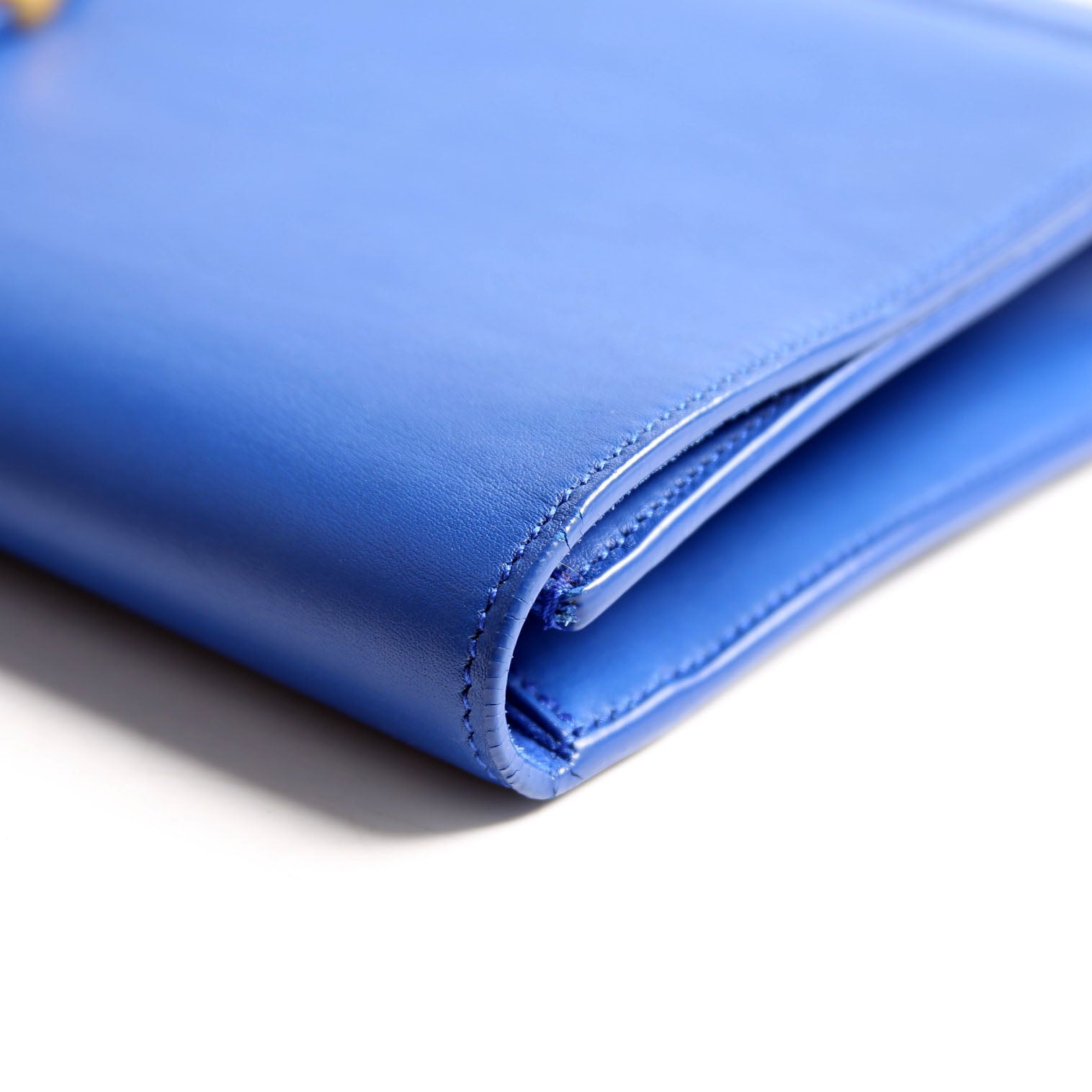 Classic Y Ligne Clutch Smooth Leather 311213 Blue