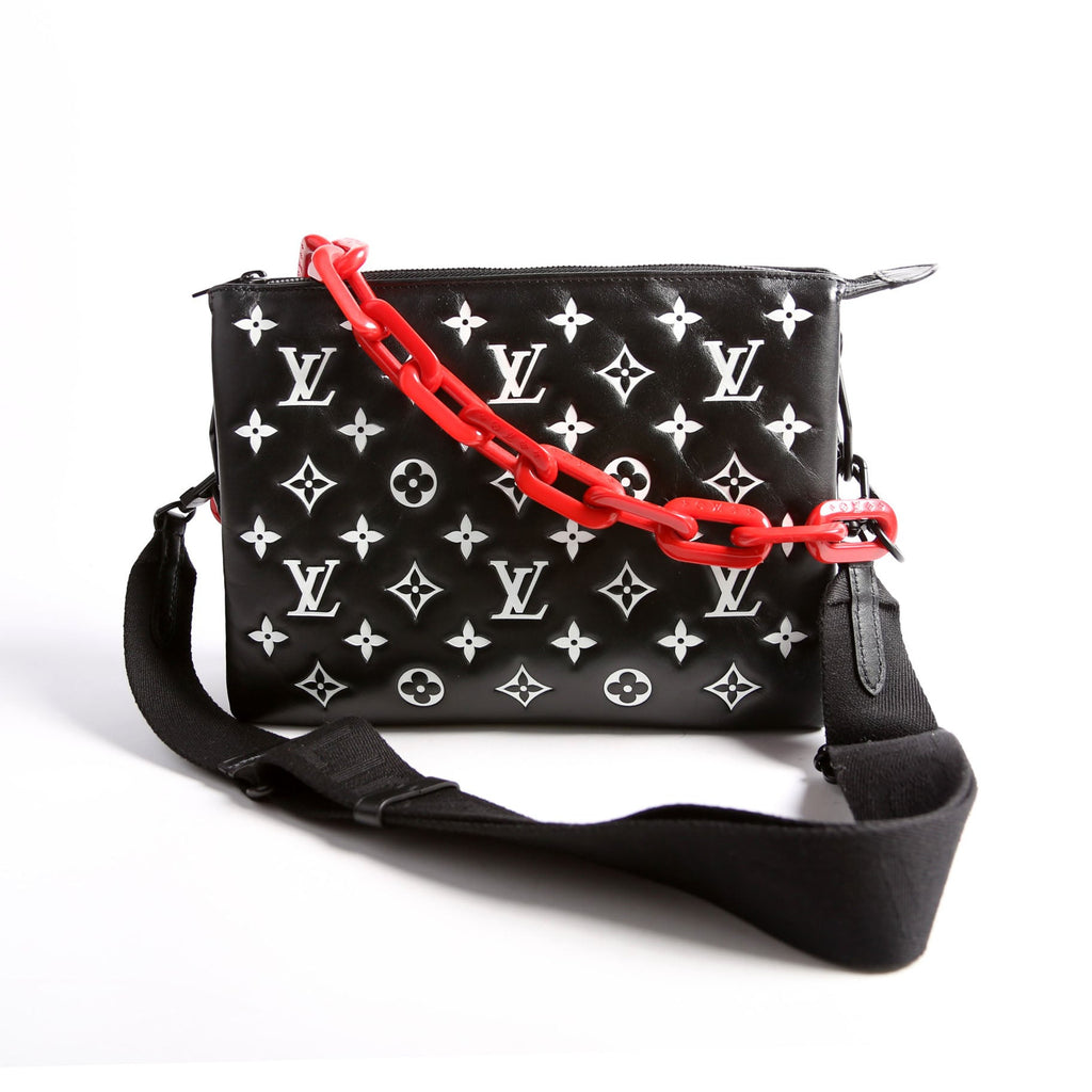 Coussin PM Lambskin Black/White