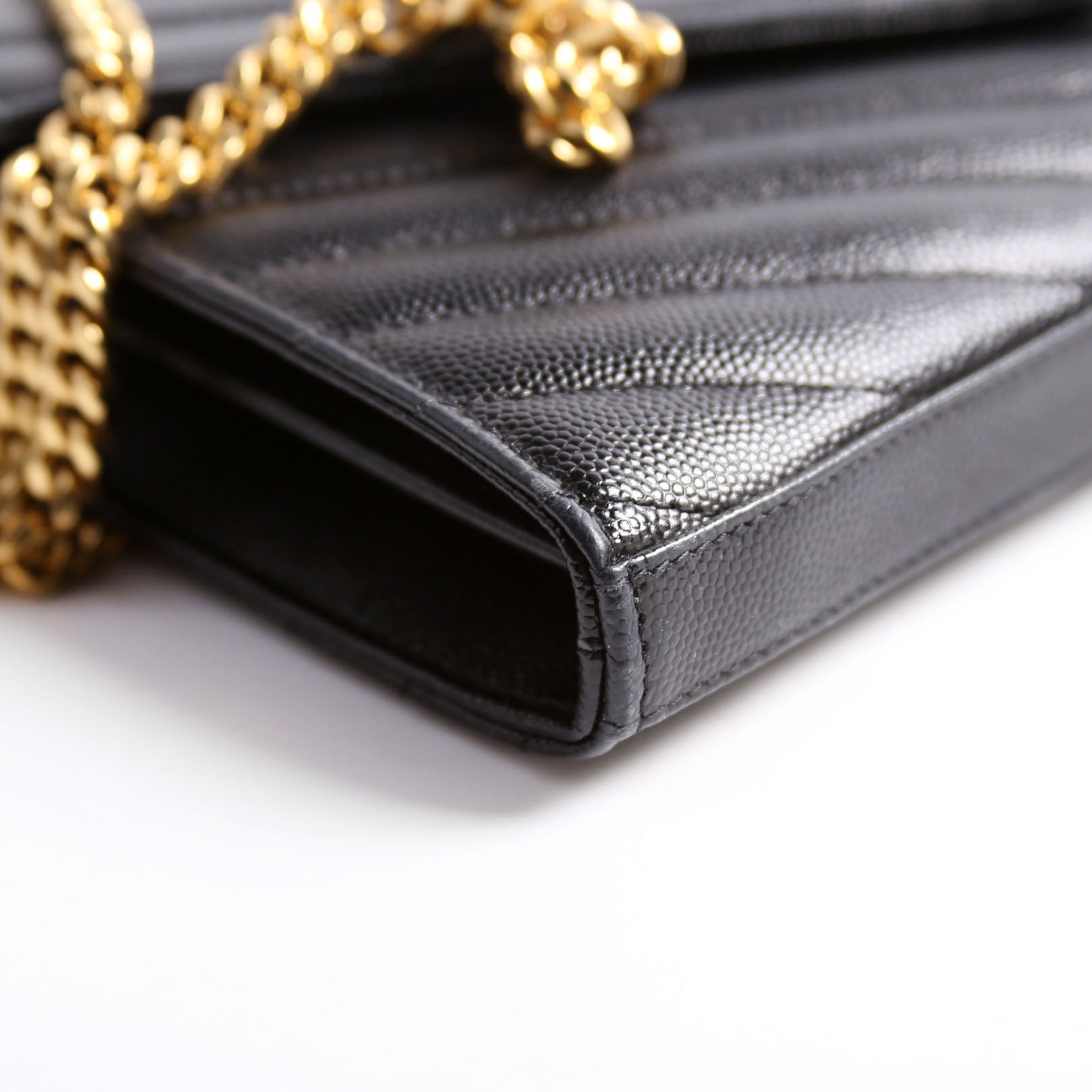 Grain De Chain Wallet 377828 Black/Gold
