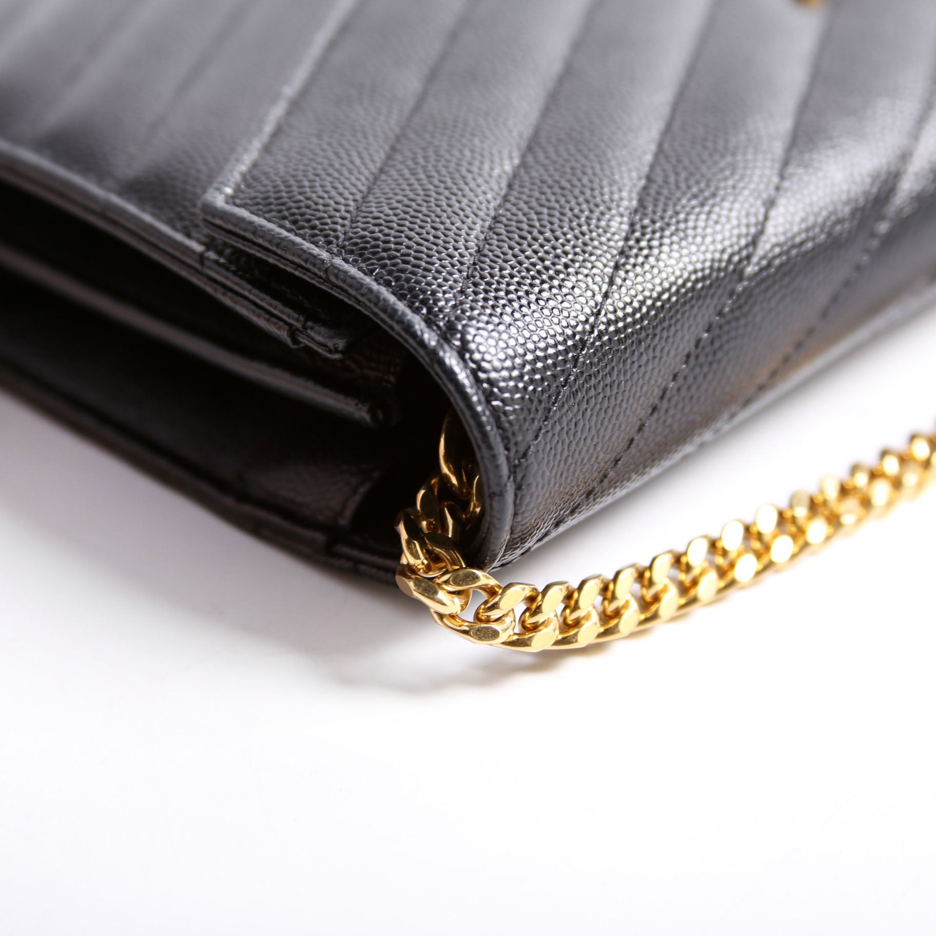 Grain De Chain Wallet 377828 Black/Gold