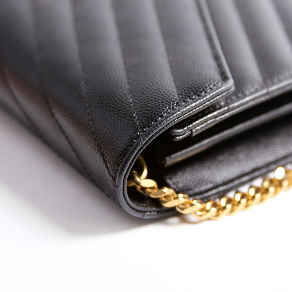 Grain De Chain Wallet 377828 Black/Gold