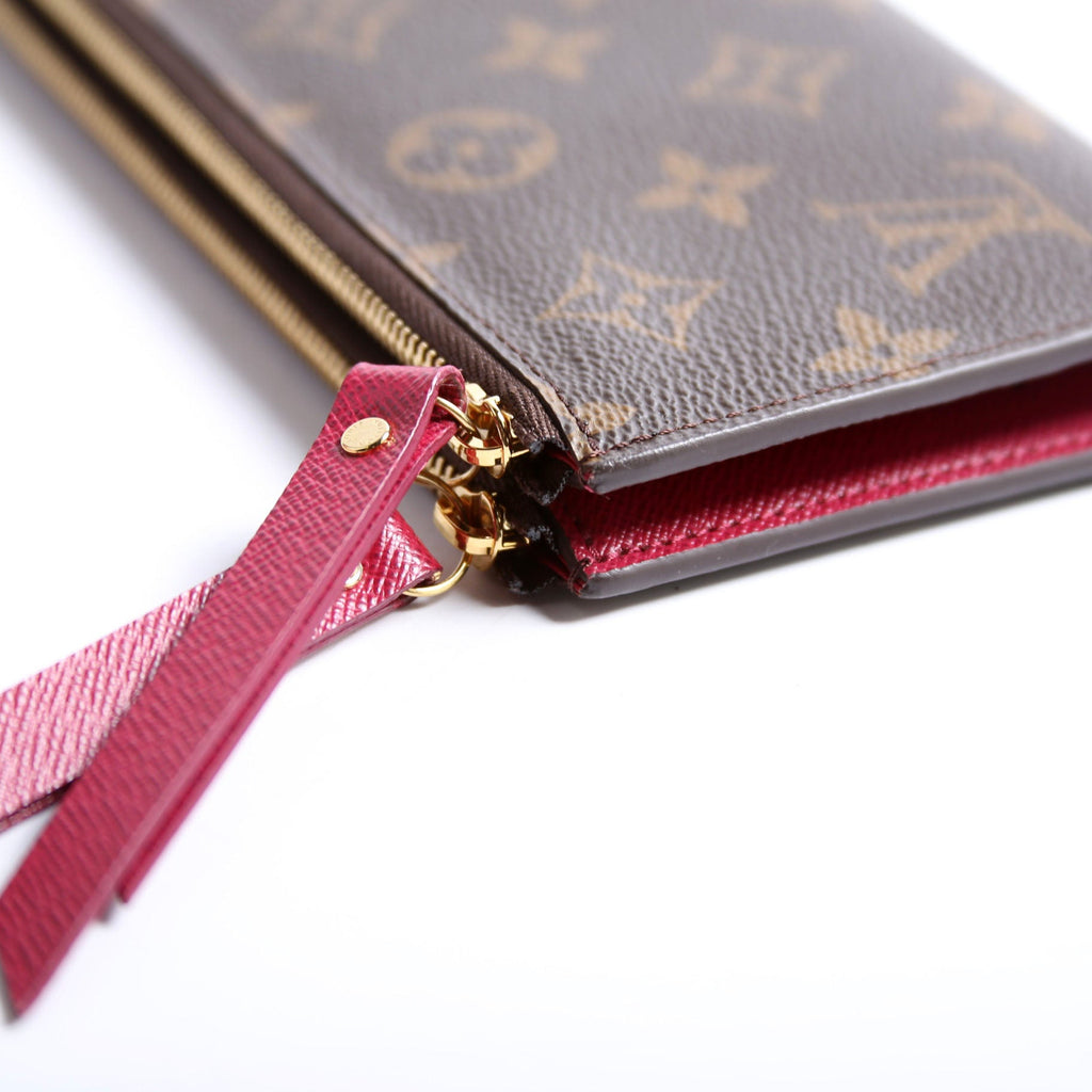 Adele Wallet Monogram Berry