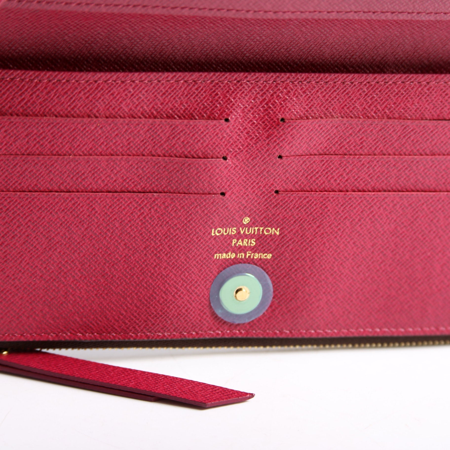 Adele Wallet Monogram Berry