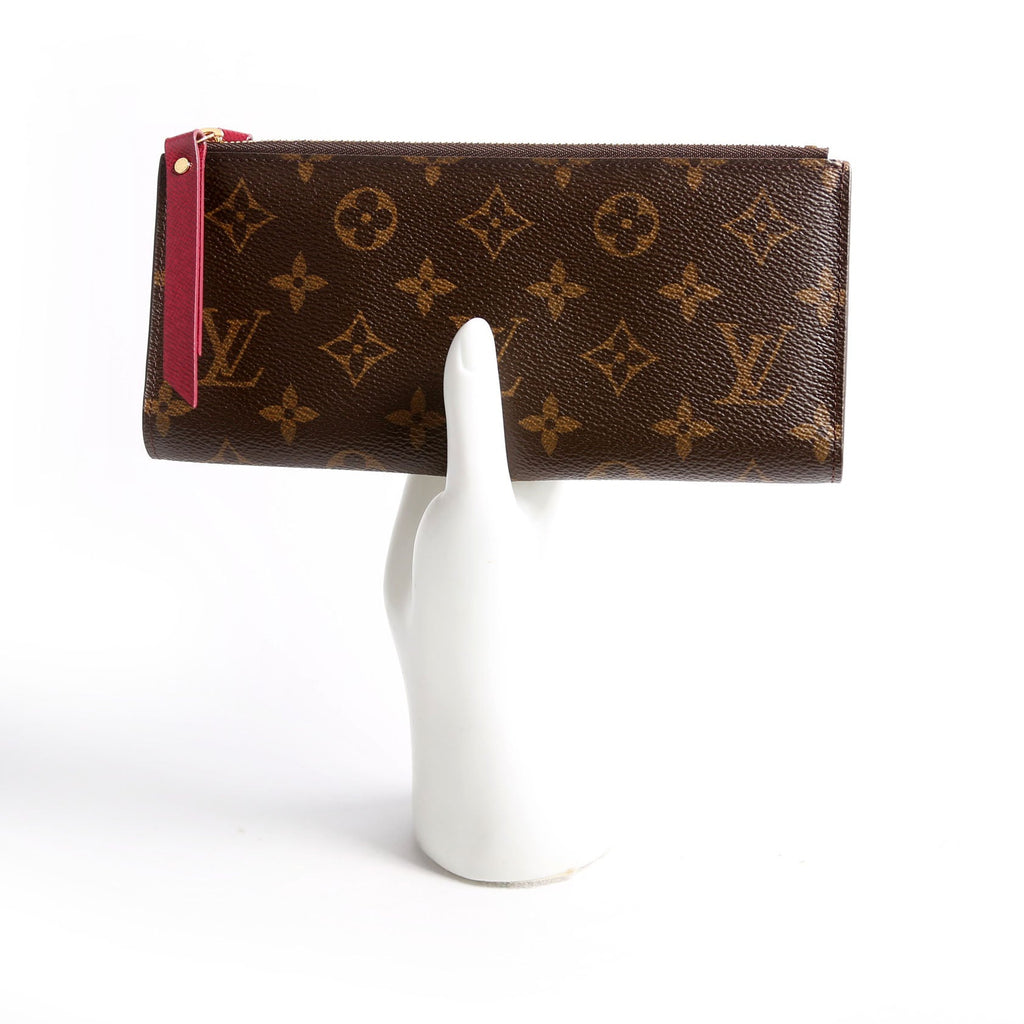 Adele Wallet Monogram Berry