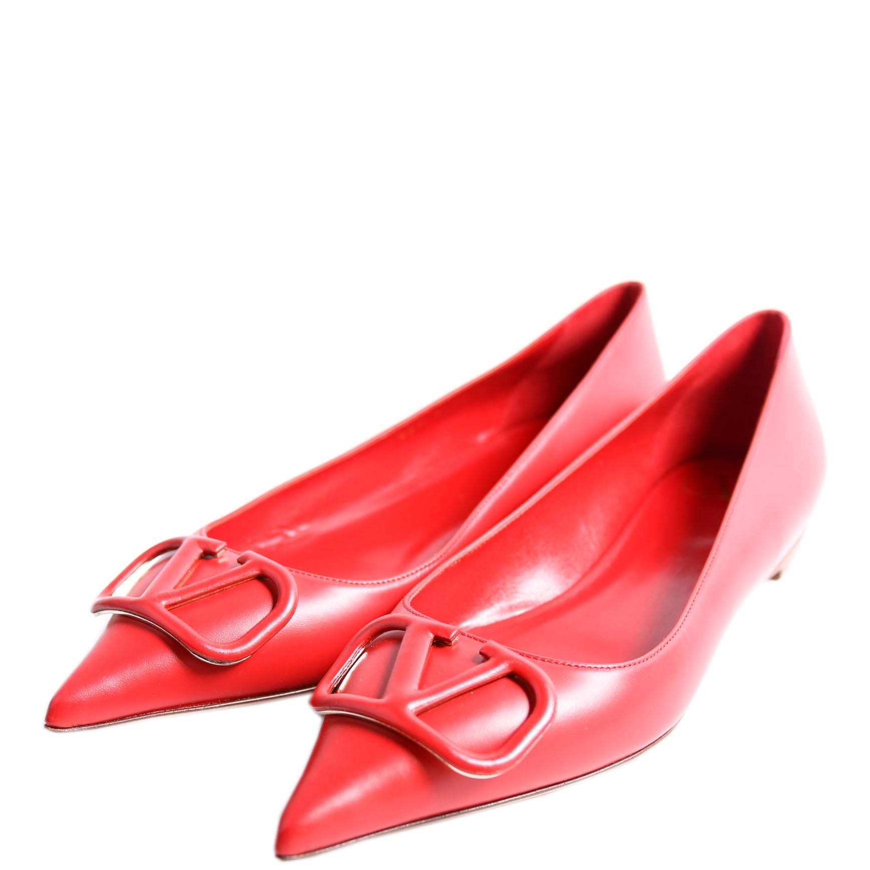 VLogo Flats Size 40 Red