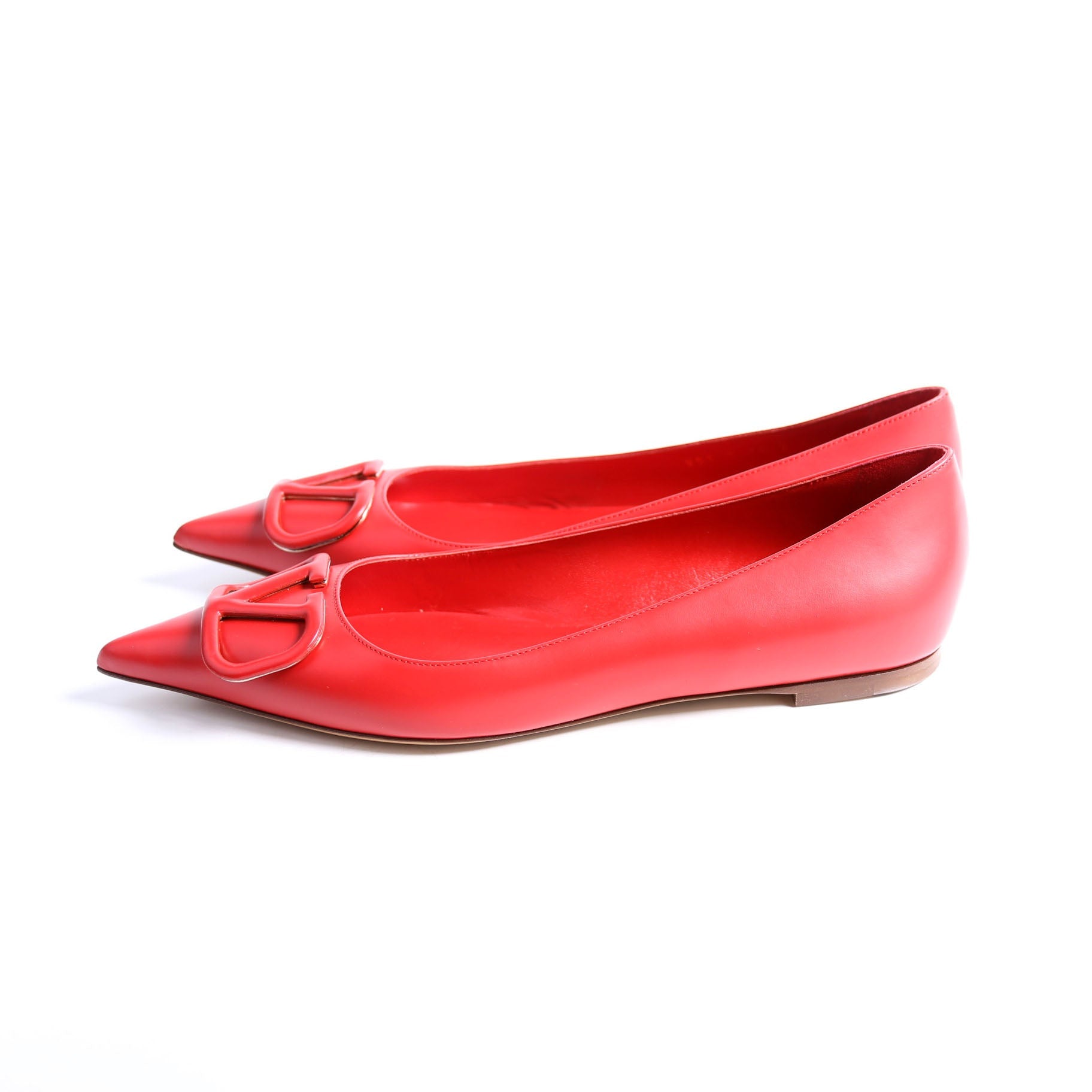VLogo Flats Size 40 Red