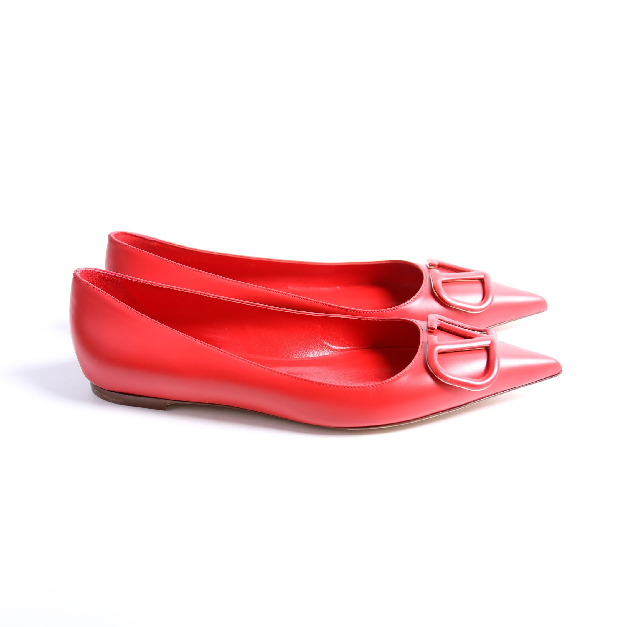 VLogo Flats Size 40 Red