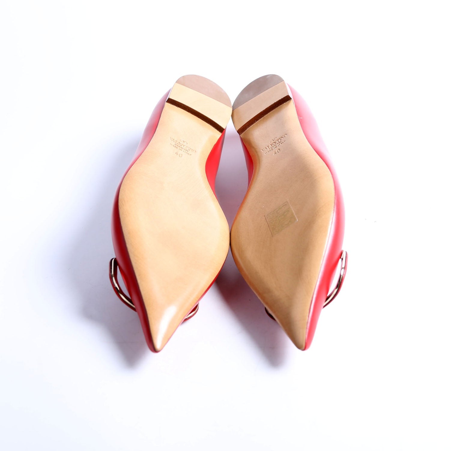 VLogo Flats Size 40 Red