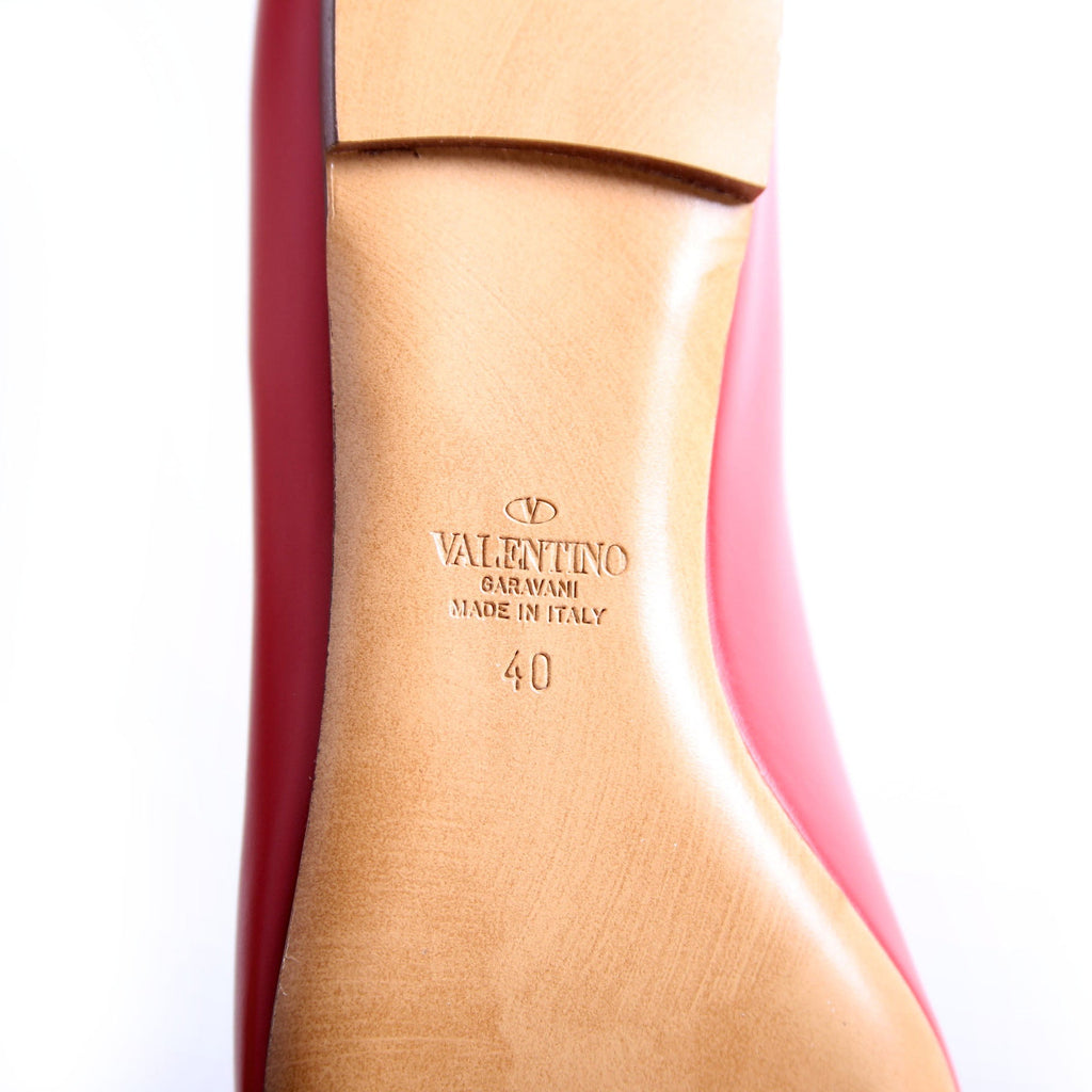 VLogo Flats Size 40 Red