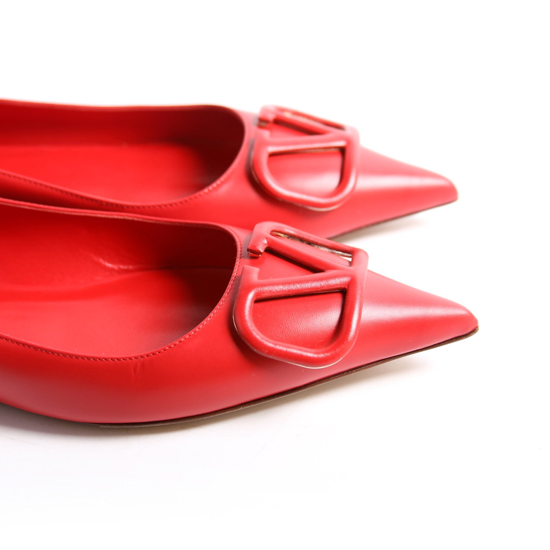 VLogo Flats Size 40 Red