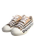 Larkhall Vintage Check Sneakers Size 38.5 Brown/Black/White