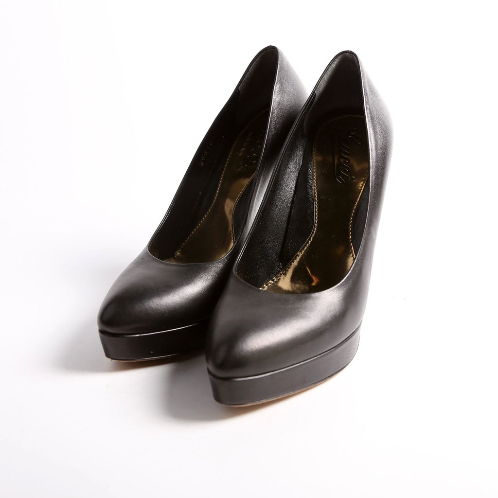 Platform Pumps Size 37 Black/Gold