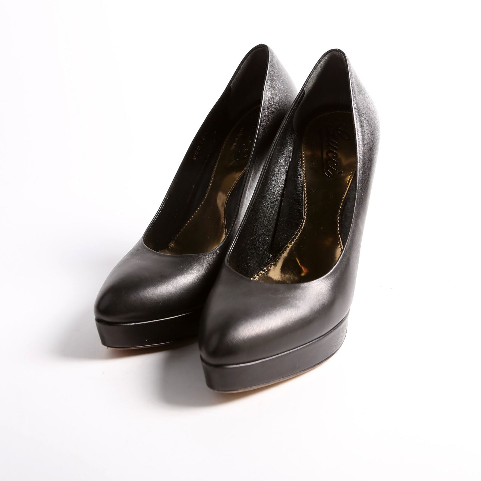 Platform Pumps Size 37 Black/Gold