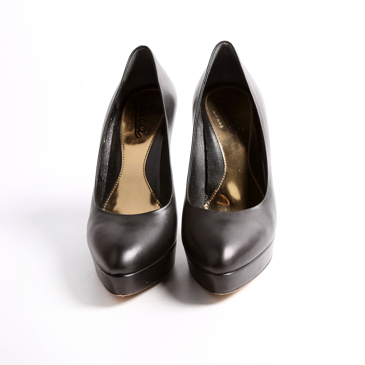Platform Pumps Size 37 Black/Gold