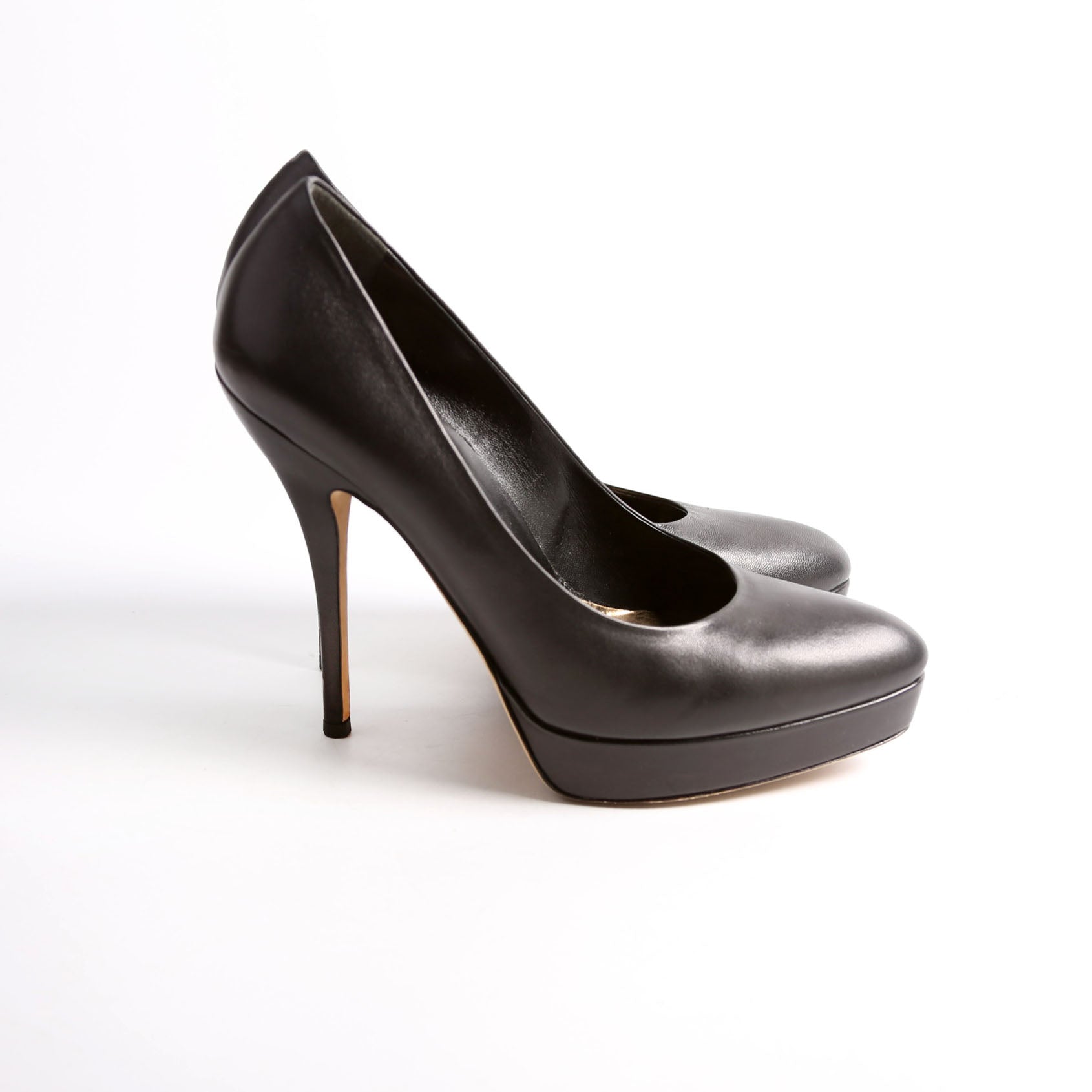 Platform Pumps Size 37 Black/Gold