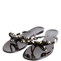 Rockstud Jelly Caged Sandals Size 41 Black
