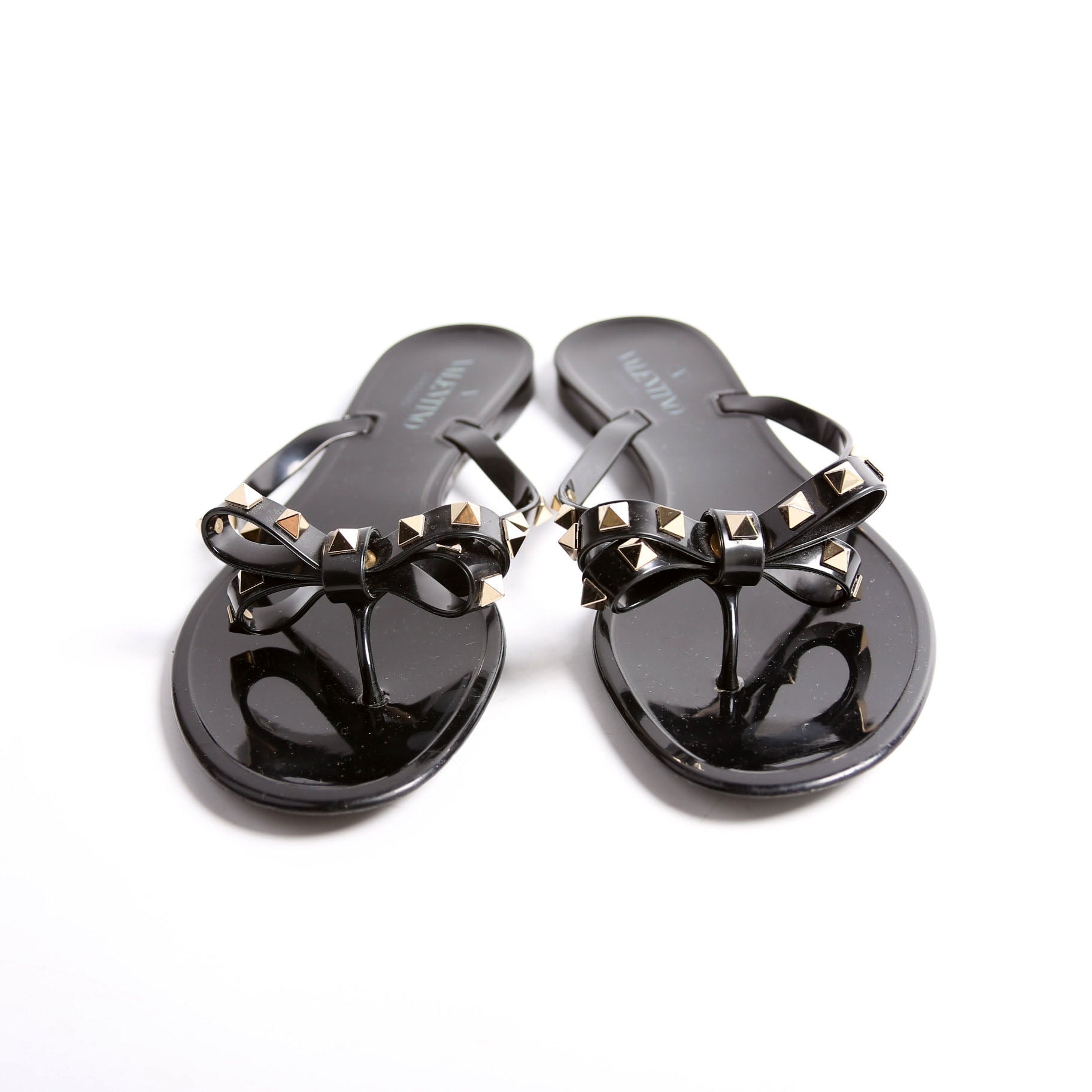 Rockstud Jelly Caged Sandals Size 41 Black