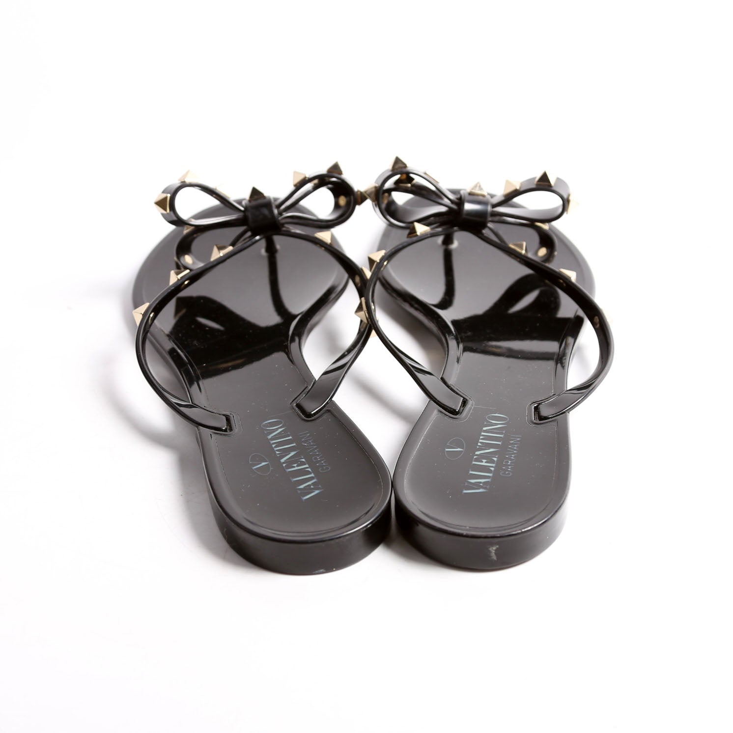 Rockstud Jelly Caged Sandals Size 41 Black