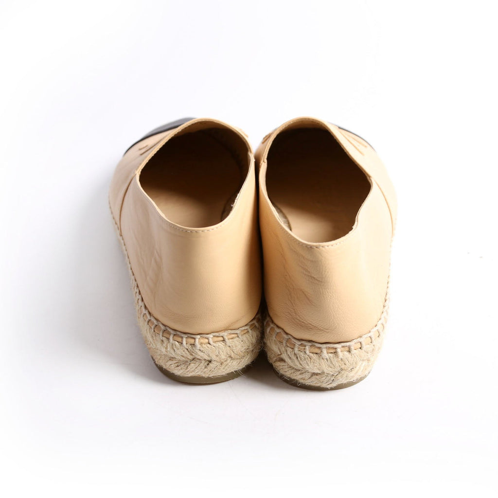 CC Espadrilles Size 38 Tan/Black