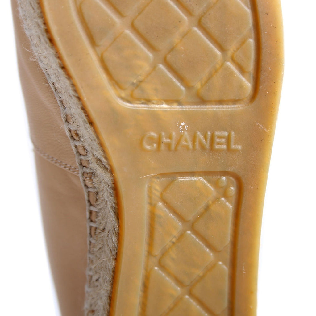 CC Espadrilles Size 38 Tan/Black