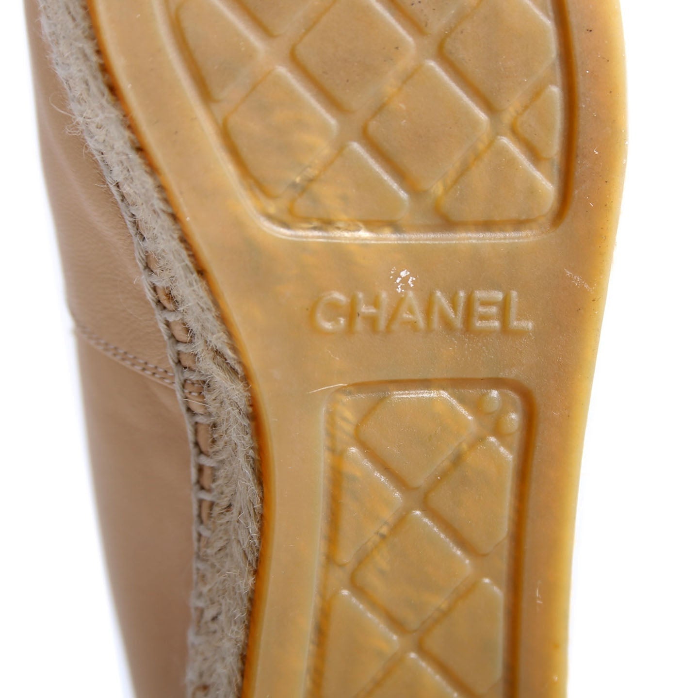 CC Espadrilles Size 38 Tan/Black