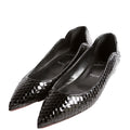 Hot Chickita Embossed Ballet Flats Size 39.5 Black