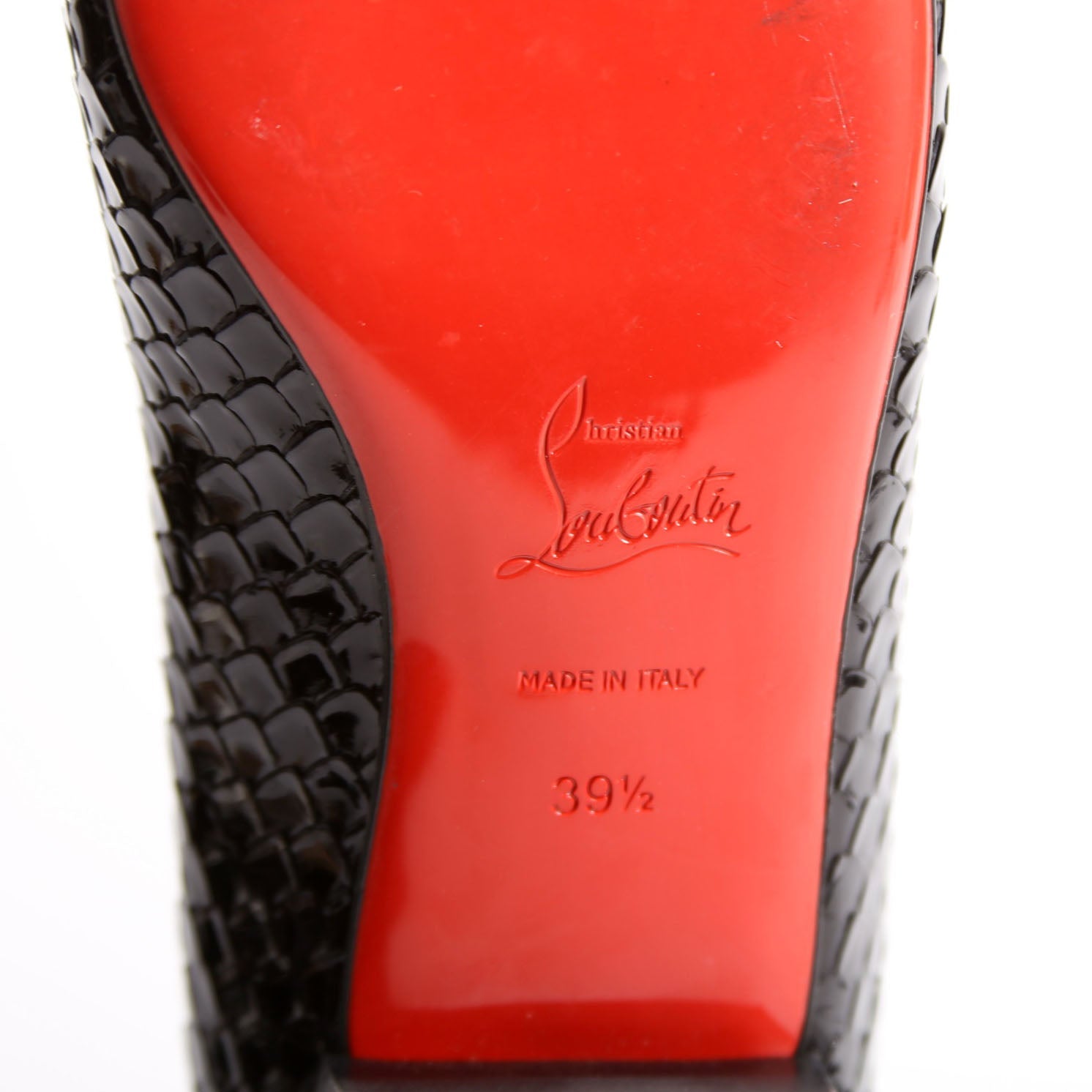 Hot Chickita Embossed Ballet Flats Size 39.5 Black
