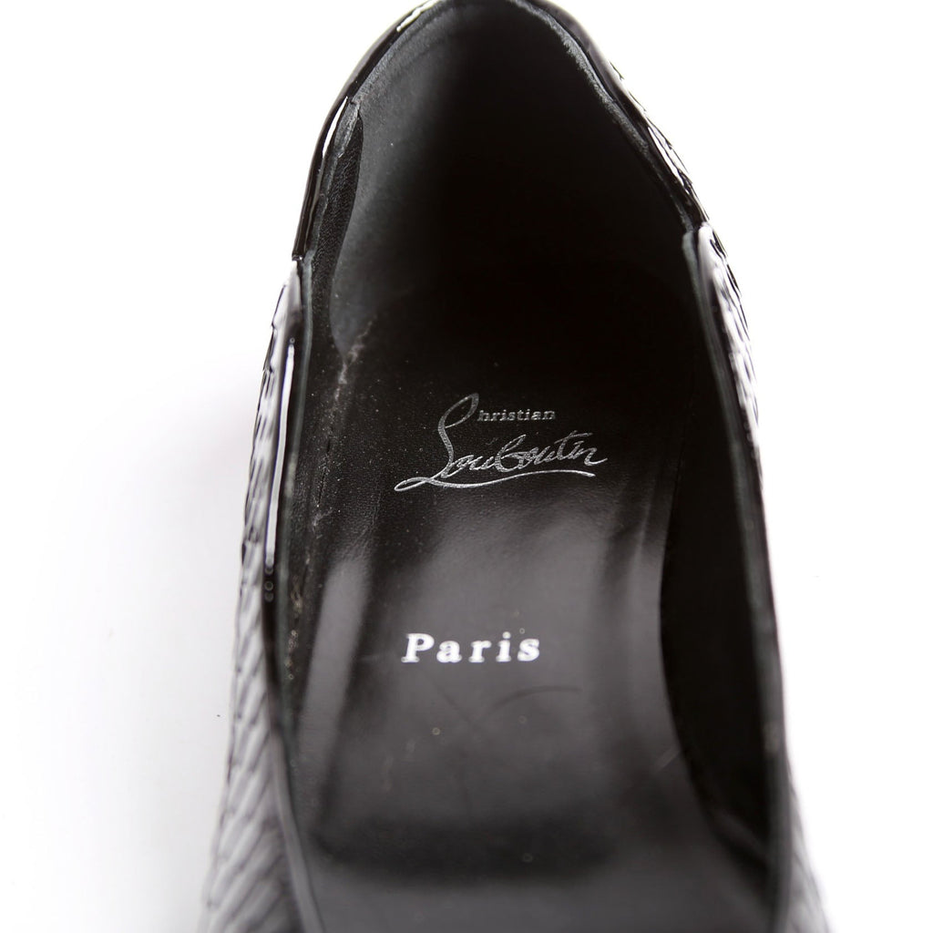 Hot Chickita Embossed Ballet Flats Size 39.5 Black