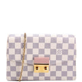 Croisette Chain Wallet NM Damier Azur Pink