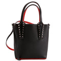 Cabata Mini Tote North/South Leather Black