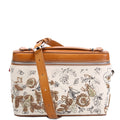 Djanis Floral Toile Crossbody Tan/Beige