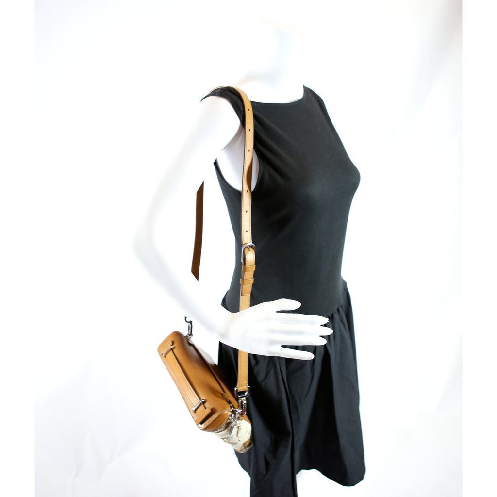 Djanis Floral Toile Crossbody Tan/Beige