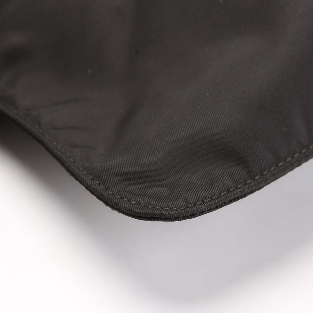 Nylon Flat Small Messenger Black